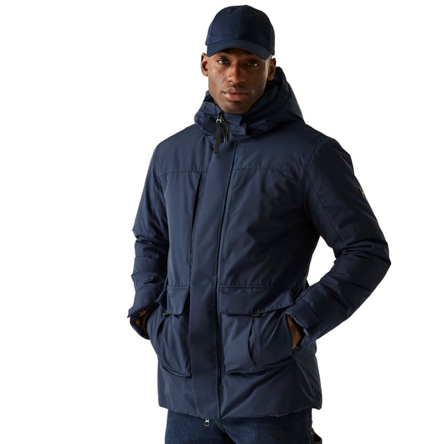 Regatta Mens Marron Insulated Waterproof Jacket (Navy Blue)