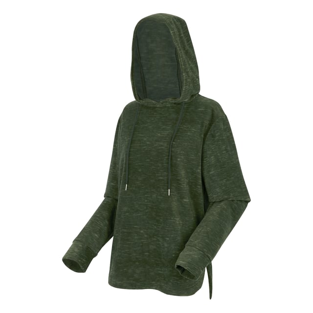 70% Polyester, 30% Recycled Polyester. Fabric: Marl, Peached. Design: Printed. 170gsm. Hem: Curved. Hood Features: Drawcord, Grown On Hood. Neckline: Hooded. Sleeve-Type: Long-Sleeved. Cuff: Ribbed. Fastening: Pull Over. 8 UK: 32 in. 10 UK: 34 in. 12 UK: 36 in. 14 UK: 38 in. 20 UK: 45 in. 22 UK: 48 in. 24 UK: 50 in. 26 UK: 52 in. 18 UK: 43 in. 16 UK: 40 in.