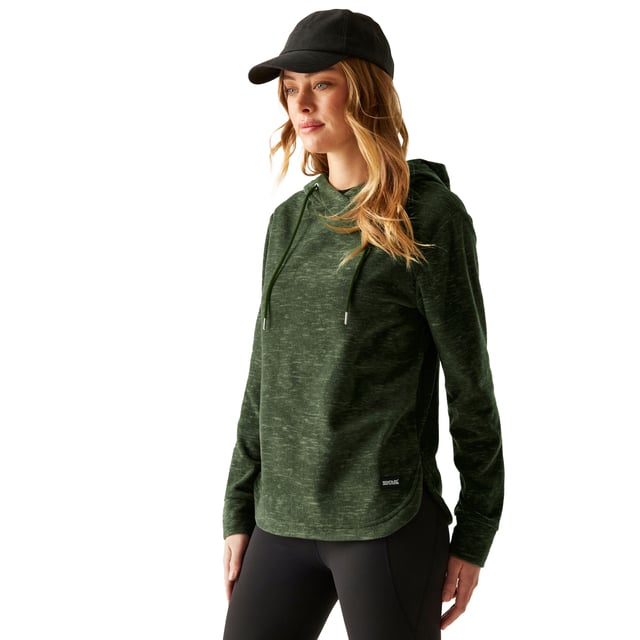 70% Polyester, 30% Recycled Polyester. Fabric: Marl, Peached. Design: Printed. 170gsm. Hem: Curved. Hood Features: Drawcord, Grown On Hood. Neckline: Hooded. Sleeve-Type: Long-Sleeved. Cuff: Ribbed. Fastening: Pull Over. 8 UK: 32 in. 10 UK: 34 in. 12 UK: 36 in. 14 UK: 38 in. 20 UK: 45 in. 22 UK: 48 in. 24 UK: 50 in. 26 UK: 52 in. 18 UK: 43 in. 16 UK: 40 in.