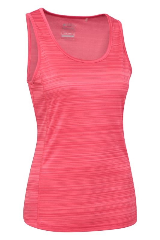 The Endurance Striped Vest can be worn in the gym, to do yoga or as holiday wear. It's made of polyester with quick wicking properties to ensure you stay comfortable and fresh. (Ref: 030287)