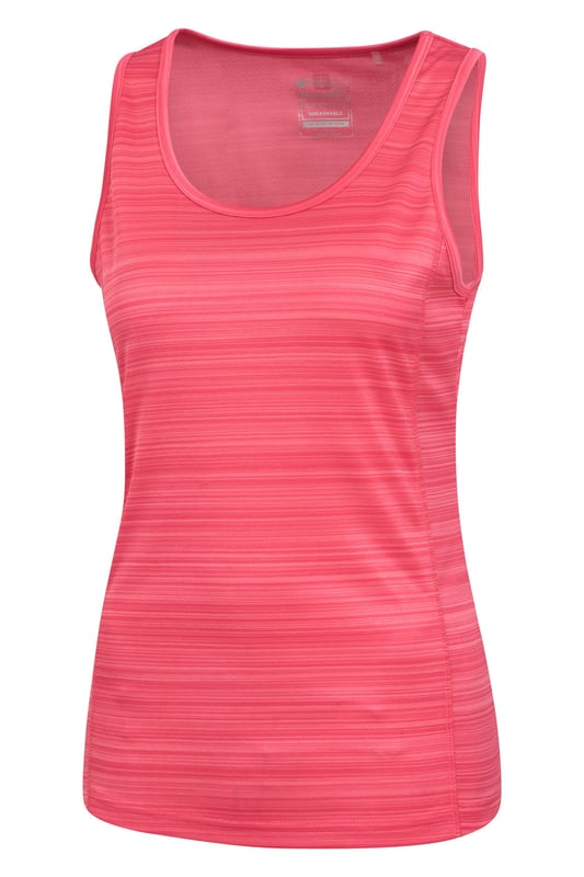 The Endurance Striped Vest can be worn in the gym, to do yoga or as holiday wear. It's made of polyester with quick wicking properties to ensure you stay comfortable and fresh. (Ref: 030287)
