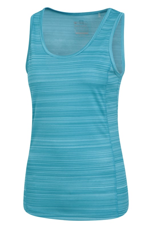 The Endurance Striped Vest can be worn in the gym, to do yoga or as holiday wear. It's made of polyester with quick wicking properties to ensure you stay comfortable and fresh. (Ref: 030287)