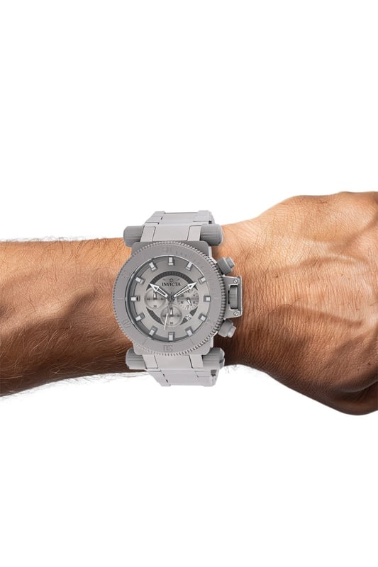 De Invicta 46533 heeft een roestvrijstalen horlogekast van 51 millimeter met een grijze wijzerplaat.
Dit model wordt aangedreven door een accuraat Quartz uurwerk.
10 bar waterdicht.
Dit model is onderdeel van de Invicta Coalition Forces collectie.

Inclusief 2 jaar garantie.