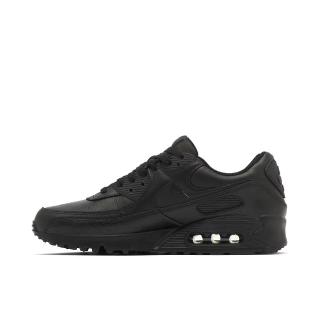 Nike Air Max 90 Men's Leather Trainers Black