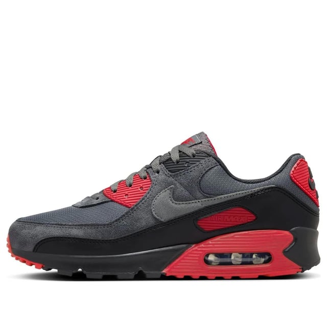 Nike Air Max 90 Men's Trainers in Black/Grey/Red