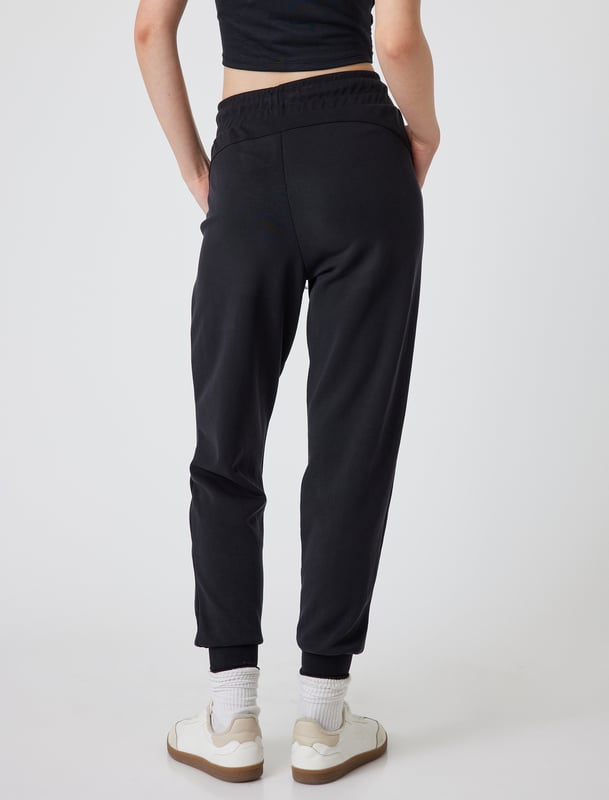 -Mit Nahtdetail -Relax -Jogger -Seitentasche -Krop Länge(Handgelenk) -Hohe Leibhöhe -Hosenbein Mit Gummizug -Sweathose