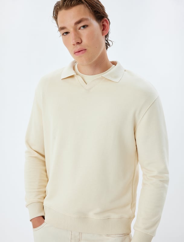 -Softshell -Regular -Ohne Tasche -Normale Länge -Langärmelig -Polokragen -Sweatshirt