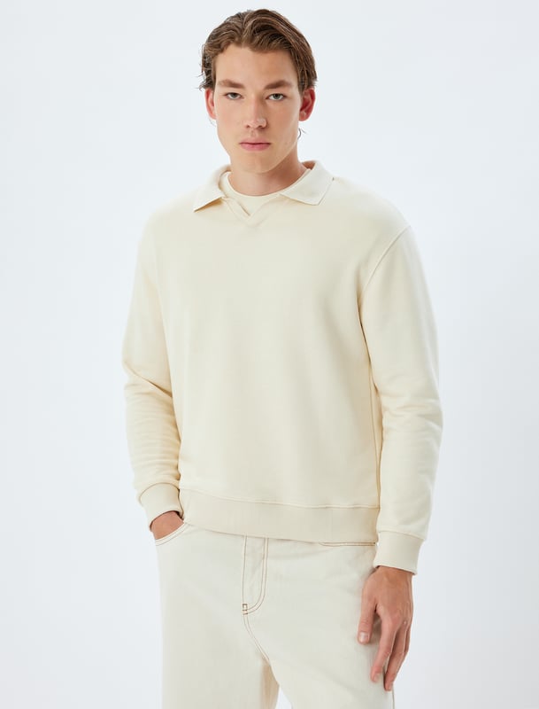 -Softshell -Regular -Ohne Tasche -Normale Länge -Langärmelig -Polokragen -Sweatshirt