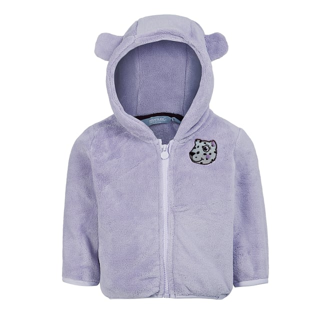 Regatta Childrens/Kids Shyla The Leopard Fleece Jacket (Lilac Frost)