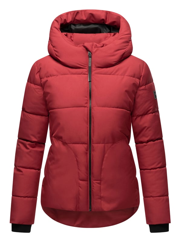 Die Damen Winterjacke Lachperle von Navahoo überzeugt im angesagten Puffer-Style mit großen Steppungen und moderner Silhouette. Reichhaltige Fütterung, hoher Kragen und große Kapuze bieten optimalen Schutz an kalten Tagen. Versteckte Reißverschlusstaschen mit Fleecefutter sowie praktische Innentaschen machen sie zum funktionalen Begleiter. Erhältlich in 7 Farben und Größen XS–XXL.