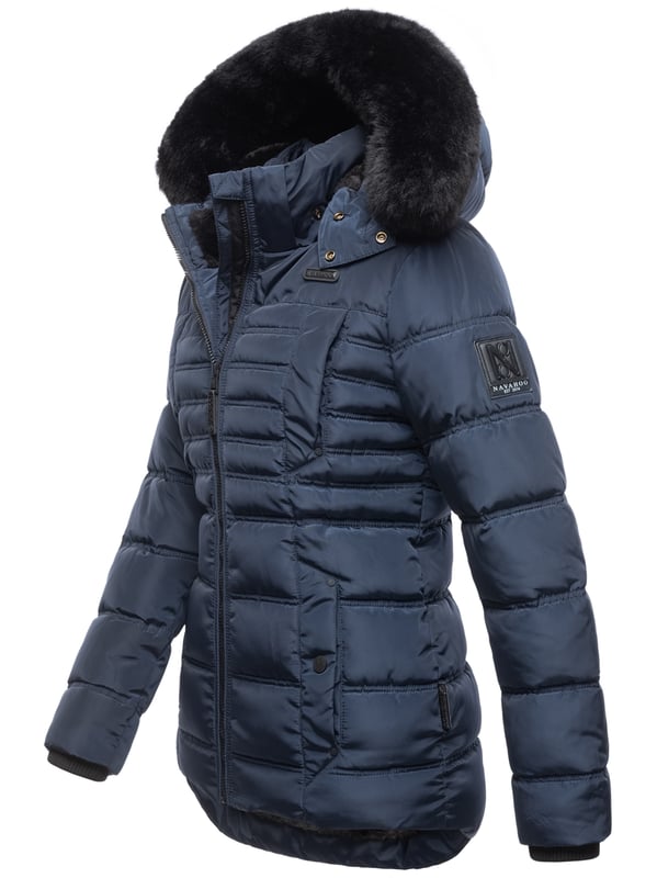 Navahoo B361 Winterjas voor dames met warme teddyvoering, geel, XS Navahoo B361 Winterjas voor dames met warme teddyvoering, geel, XS