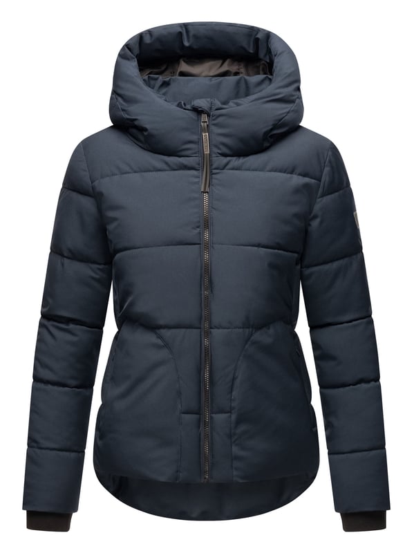 Die Damen Winterjacke Lachperle von Navahoo überzeugt im angesagten Puffer-Style mit großen Steppungen und moderner Silhouette. Reichhaltige Fütterung, hoher Kragen und große Kapuze bieten optimalen Schutz an kalten Tagen. Versteckte Reißverschlusstaschen mit Fleecefutter sowie praktische Innentaschen machen sie zum funktionalen Begleiter. Erhältlich in 7 Farben und Größen XS–XXL.
