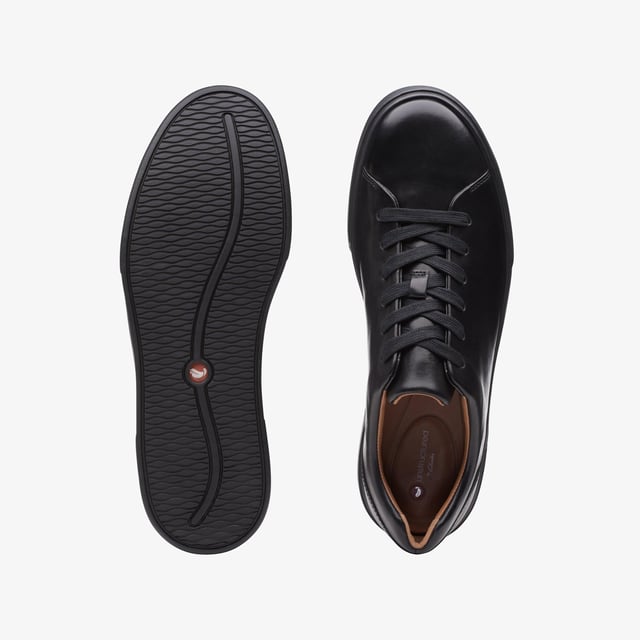 Un Costa Lace Black Trainers