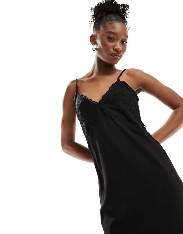 knee length dresses for ladies Monique Embroidered Lace Maxi Dress