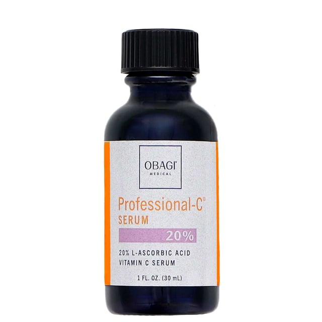 Obagi Professional-C Serum 20% combines L-Ascorbic Acid and Sodium Hyaluronate in a fast-absorbing formula to brighten and even skin tone. It helps reduce the appearance of dark spots, supports antioxidant defences and helps improve the appearance of fine lines and wrinkles while delivering lightweight hydration. Ideal for normal to oily skin, it leaves skin with a hydrated, more youthful-looking glow.

How to use: In the morning after cleansing and toning, apply 5-7 drops to the face. Follow with your moisturiser and SPF. Use within 3-6 months of first opening.