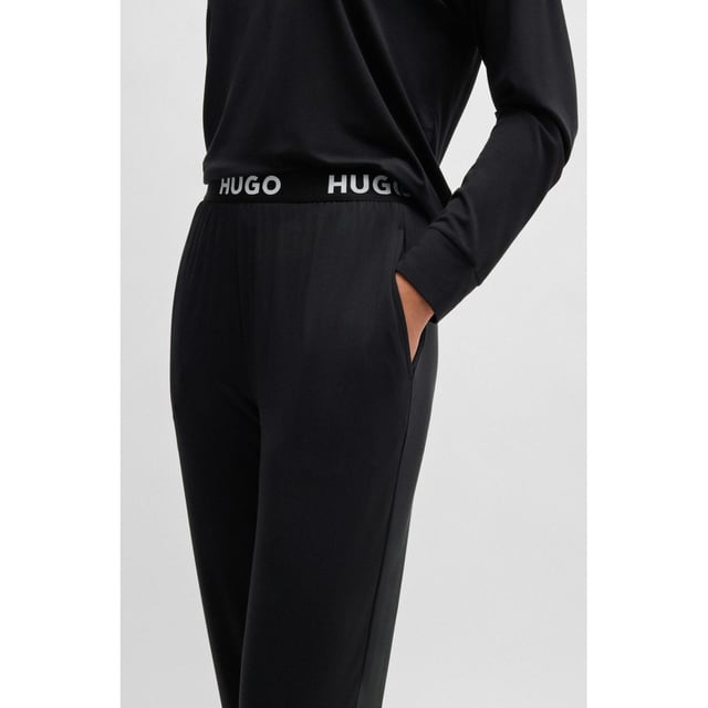 HUGO Regular fit lange donsjas met capuchon, model 'FINI-3' in zwart online kopen | P&C
