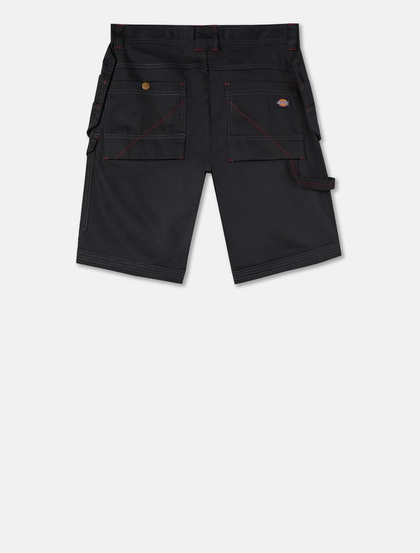 Dickies Shorts REDHAWK PRO SHORTS Rüste deine Arbeitsgarderobe mit unserer Redhawk Pro Short auf. Diese Short mit regulärer Passform verfügt über mehrere Taschen zum Tragen der wichtigsten Arbeitsgegenstände und Platz zum Einsetzen deiner Knieschützer. Ein unverzichtbarer Style mit sauberen Kontrastnähten. Reguläre Passform für den Alltag. Nach unten geöffnete Taschen für deine Knieschützer.
