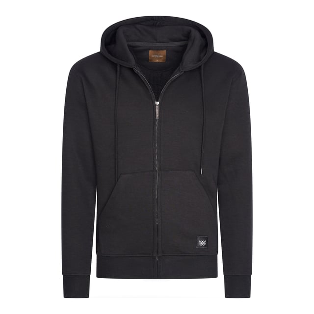 Fleece Zip Hood von Cappuccino Italia in der farbe Schwarz und in größe XXL.