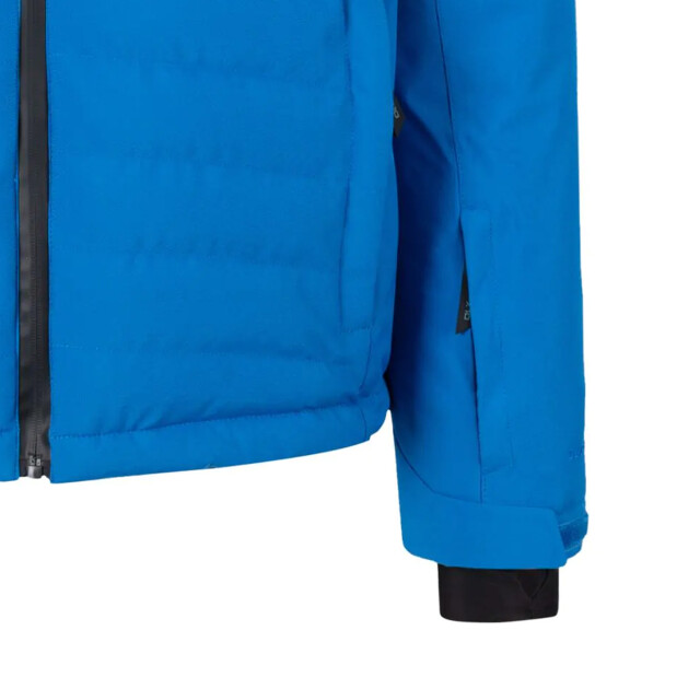 Äußere Materialien: 100% Polyester. Stoff: PU-Membran, Soft Touch. Füllung Material: 100% Polyester. Innenfutter: Polyamid, Polyester. Taschen: 2 Brusttaschen, 2 untere Taschen, Skipasstasche, Reißverschluss, Audio. Eigenschaften der Kapuze: Verstellbar, Knebelverstellung, abzippbar. Design: Farbblock, Text. Abnehmbarer Schneerock, gesteppte Einsätze. Stoff-Technologie: DLX, Wärmerückhalt. Füllung: Daunen-Touch. Saum: Kordelzug. Verschluss: Durchgehender Reißverschluss, wasserabweisender Reißverschluss. Manschette: Innerer Stretch, Lasche für Touch Fastening.