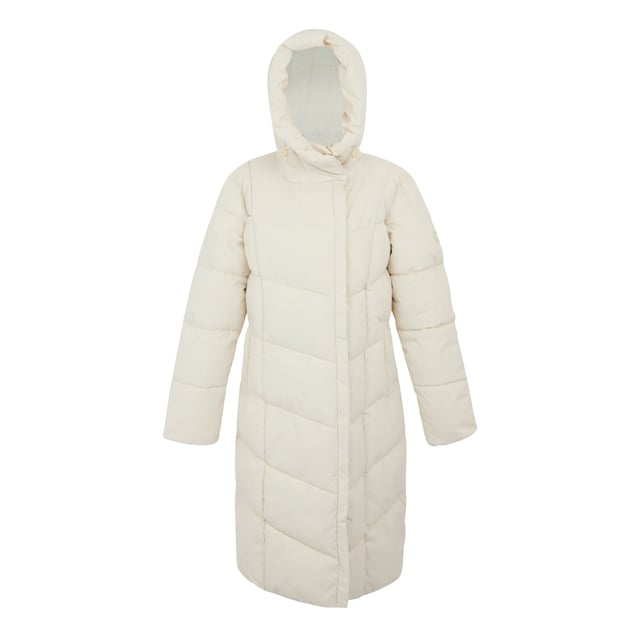 100% Polyester. Vulling: veervrij, geïsoleerd, middengewicht, gerecycled, synthetisch dons. Voering: Taffeta. Ontwerp: Logo, Quilted. Stoftechnologie: DWR afwerking. Merkbadge. Halslijn: Kapitein. Mouwtype: Met lange mouwen. Lengte: Lang. Zakken: 2 Onderzakken, 1 Binnenzak, Ritssluiting. Bevestiging: Volledige ritssluiting. 8 UK: 32 in. 10 VK: 34 in. 12 VK: 36 in. 14 VK: 38 in. 20 VK: 45 in. 18 VK: 43 in. 16 VK: 40 in.