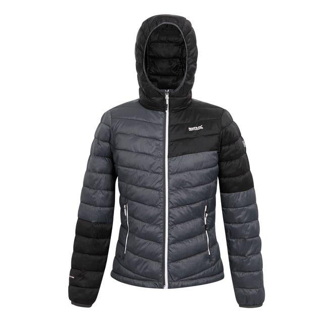 Regatta Womens/Ladies Hillpack II Hooded Padded Jacket (Seal Grey