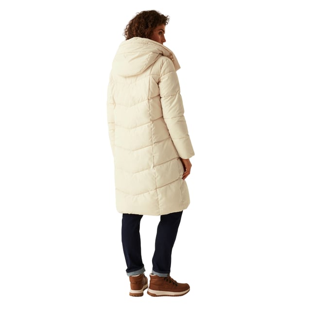 100% Polyester. Vulling: veervrij, geïsoleerd, middengewicht, gerecycled, synthetisch dons. Voering: Taffeta. Ontwerp: Logo, Quilted. Stoftechnologie: DWR afwerking. Merkbadge. Halslijn: Kapitein. Mouwtype: Met lange mouwen. Lengte: Lang. Zakken: 2 Onderzakken, 1 Binnenzak, Ritssluiting. Bevestiging: Volledige ritssluiting. 8 UK: 32 in. 10 VK: 34 in. 12 VK: 36 in. 14 VK: 38 in. 20 VK: 45 in. 18 VK: 43 in. 16 VK: 40 in.