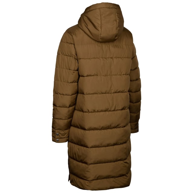 100% Polyester. Stof: Pongee. Voering: Zacht, tafzijde. Ontwerp: Logo, Quilted. Stoftechnologie: Duurzaam, Isolerend, Lichtgewicht. Halslijn: Kapitein. Mouwtype: Met lange mouwen. Gewatteerd, Ventilatieopeningen zijkant, Gestikte schotten. Kapkenmerken: Trekkoord, Gegroeid op de kap. Lengte: Lange lijn. Zakken: 2 Zijzakken. Sluiting: Ritssluiting voorkant, drukknoop, stormflap. XXS: 31 in. XS: 32 in. S: 34 in. M: 36 in. L: 38 in. XL: 40 in. XXL: 42 in. 3XL: 44 in.