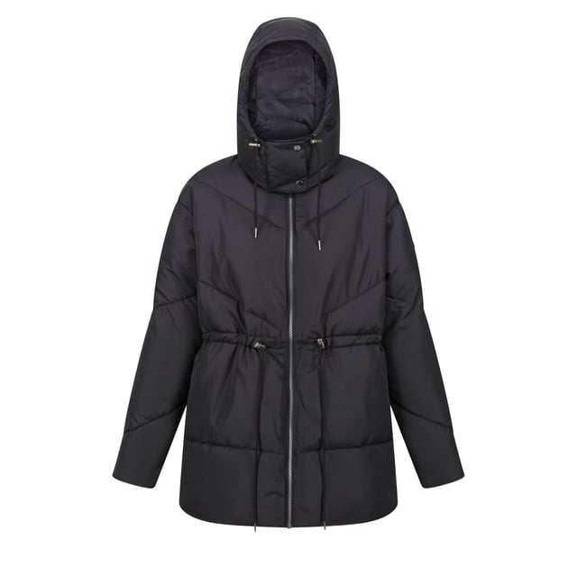 Shell: Polyester. Voering: 100% polyester. Stof: Geribd, Micro Taslan, Synthetisch, Taslan. Voering: Taffeta. Ontwerp: Eenvoudig. Stof Technologie: DWR Finish, Isolerend, Weerbestendig. Halslijn: Kapitein. Mouwtype: Met lange mouwen. Gewatteerd, goede pasvorm. Manchet: Ribbel. Kapkenmerken: Verstelbaar, Trekkoord, Gegroeid op Kap. Zakken: 2 Lagere zakken. Bevestiging: Volledige ritssluiting, Stormflap. Taille: Verstelbaar, Trekkoord. Duurzaamheid: Eco-vriendelijk, veervrij, gemaakt van gerecycled materiaal. 8 UK: 32 in. 10 VK: 34 in. 12 VK: 36 in. 14 VK: 38 in. 20 VK: 45 in. 18 VK: 43 in. 16 VK: 40 in.
