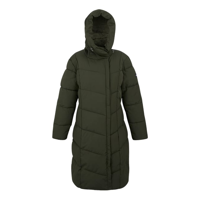 100% Polyester. Vulling: veervrij, geïsoleerd, middengewicht, gerecycled, synthetisch dons. Voering: Taffeta. Ontwerp: Logo, Quilted. Stoftechnologie: DWR afwerking. Merkbadge. Halslijn: Kapitein. Mouwtype: Met lange mouwen. Lengte: Lang. Zakken: 2 Onderzakken, 1 Binnenzak, Ritssluiting. Bevestiging: Volledige ritssluiting. 8 UK: 32 in. 10 VK: 34 in. 12 VK: 36 in. 14 VK: 38 in. 20 VK: 45 in. 18 VK: 43 in. 16 VK: 40 in.