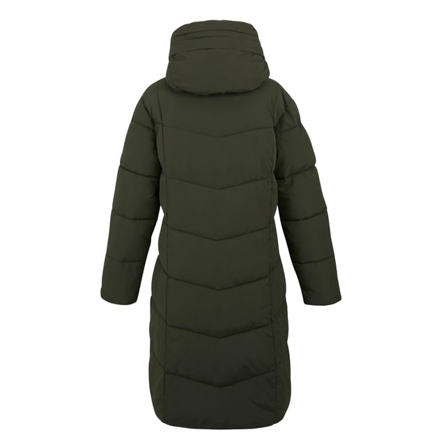 100% Polyester. Vulling: veervrij, geïsoleerd, middengewicht, gerecycled, synthetisch dons. Voering: Taffeta. Ontwerp: Logo, Quilted. Stoftechnologie: DWR afwerking. Merkbadge. Halslijn: Kapitein. Mouwtype: Met lange mouwen. Lengte: Lang. Zakken: 2 Onderzakken, 1 Binnenzak, Ritssluiting. Bevestiging: Volledige ritssluiting. 8 UK: 32 in. 10 VK: 34 in. 12 VK: 36 in. 14 VK: 38 in. 20 VK: 45 in. 18 VK: 43 in. 16 VK: 40 in.