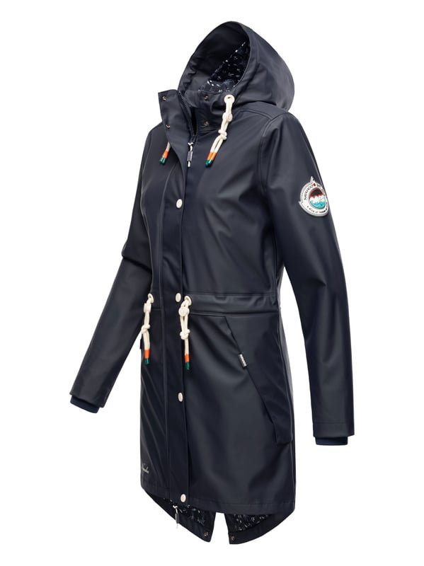 El abrigo impermeable Tropical Stormoo de Navahoo combina estilo y protección. Con tejido exterior impermeable y costuras selladas, es 100% resistente al viento y la lluvia. Su forro ligero con diseño, capucha amplia con cordón y cordón interior en la cintura garantizan comodidad y ajuste perfecto. Disponible en 7 colores intensos y tallas XS–XXL.
Material: Exterior 70% poliéster, 30% poliuretano; forro & relleno 100% poliéster