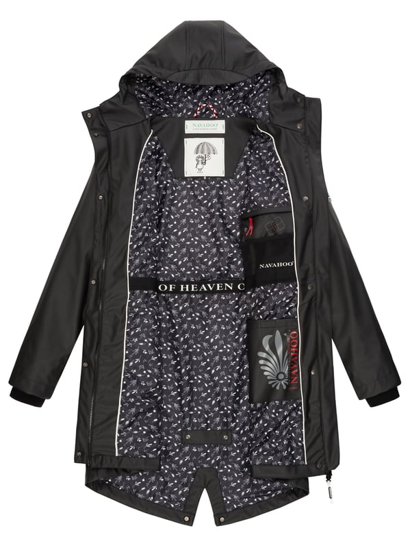 El abrigo impermeable Tropical Stormoo de Navahoo combina estilo y protección. Con tejido exterior impermeable y costuras selladas, es 100% resistente al viento y la lluvia. Su forro ligero con diseño, capucha amplia con cordón y cordón interior en la cintura garantizan comodidad y ajuste perfecto. Disponible en 7 colores intensos y tallas XS–XXL.
Material: Exterior 70% poliéster, 30% poliuretano; forro & relleno 100% poliéster
