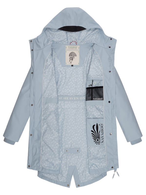 El abrigo impermeable Tropical Stormoo de Navahoo combina estilo y protección. Con tejido exterior impermeable y costuras selladas, es 100% resistente al viento y la lluvia. Su forro ligero con diseño, capucha amplia con cordón y cordón interior en la cintura garantizan comodidad y ajuste perfecto. Disponible en 7 colores intensos y tallas XS–XXL.
Material: Exterior 70% poliéster, 30% poliuretano; forro & relleno 100% poliéster