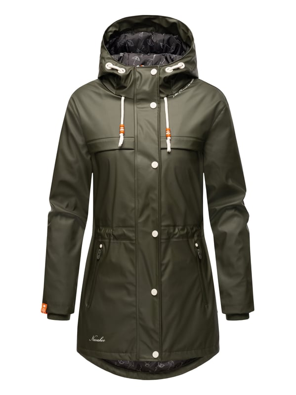 La chaqueta impermeable Rainy Forest de Navahoo combina comodidad y protección. Con costuras selladas, tejido exterior impermeable y cortaviento y forro de peluche en la parte superior, ofrece gran confort. Su corte entallado, la espalda más larga y el cordón interior ajustable garantizan una forma favorecedora. Con bolsillos impermeables, capucha grande y detalles cuidados, es ideal para actividades al aire libre. Disponible en 8 colores modernos y tallas hasta 3XL.
Material: Tejido exterior 70% poliéster, 30% poliuretano; forro & relleno 100% poliéster