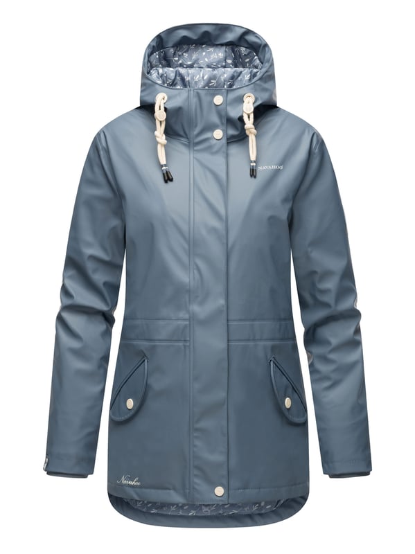El abrigo impermeable Oceans Heart de Navahoo ofrece estilo y comodidad. Con costuras selladas, es totalmente resistente al viento y al agua. El forro de peluche en la parte superior y la tela sedosa en la inferior brindan confort. Su cuello alto, la capucha amplia con cordón y los bolsillos prácticos aportan funcionalidad. Con corte entallado, cremallera bidireccional y longitud perfecta, es ideal para los días de lluvia.
Material: Tejido exterior 70% poliéster, 30% poliuretano; forro & relleno 100% poliéster