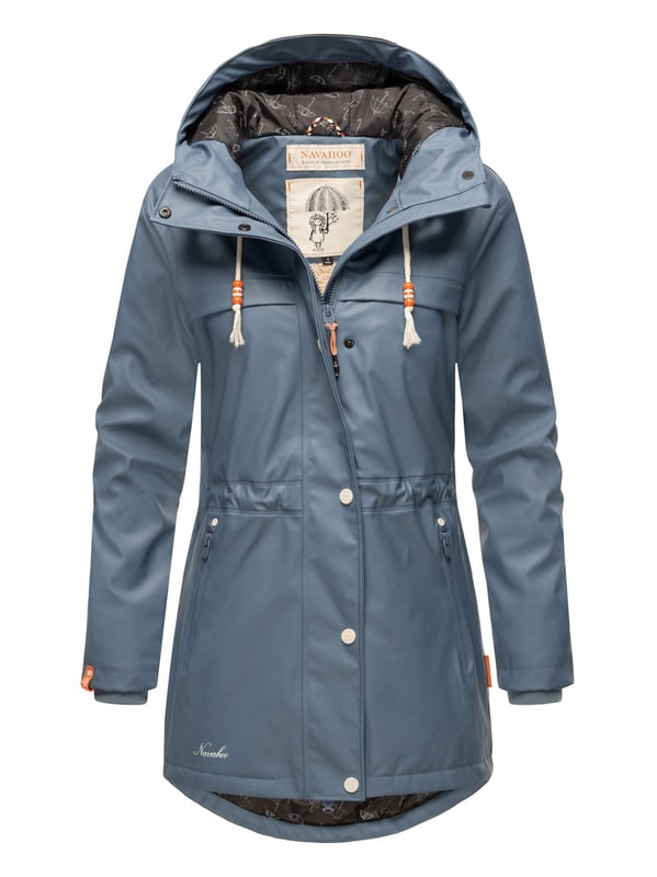 La chaqueta impermeable Rainy Forest de Navahoo combina comodidad y protección. Con costuras selladas, tejido exterior impermeable y cortaviento y forro de peluche en la parte superior, ofrece gran confort. Su corte entallado, la espalda más larga y el cordón interior ajustable garantizan una forma favorecedora. Con bolsillos impermeables, capucha grande y detalles cuidados, es ideal para actividades al aire libre. Disponible en 8 colores modernos y tallas hasta 3XL.
Material: Tejido exterior 70% poliéster, 30% poliuretano; forro & relleno 100% poliéster