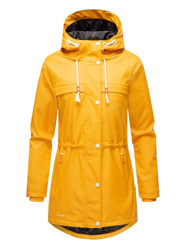 La chaqueta impermeable Rainy Forest de Navahoo combina comodidad y protección. Con costuras selladas, tejido exterior impermeable y cortaviento y forro de peluche en la parte superior, ofrece gran confort. Su corte entallado, la espalda más larga y el cordón interior ajustable garantizan una forma favorecedora. Con bolsillos impermeables, capucha grande y detalles cuidados, es ideal para actividades al aire libre. Disponible en 8 colores modernos y tallas hasta 3XL.
Material: Tejido exterior 70% poliéster, 30% poliuretano; forro & relleno 100% poliéster