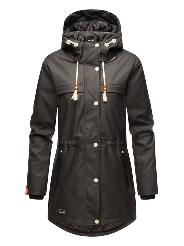 La chaqueta impermeable Rainy Forest de Navahoo combina comodidad y protección. Con costuras selladas, tejido exterior impermeable y cortaviento y forro de peluche en la parte superior, ofrece gran confort. Su corte entallado, la espalda más larga y el cordón interior ajustable garantizan una forma favorecedora. Con bolsillos impermeables, capucha grande y detalles cuidados, es ideal para actividades al aire libre. Disponible en 8 colores modernos y tallas hasta 3XL.
Material: Tejido exterior 70% poliéster, 30% poliuretano; forro & relleno 100% poliéster