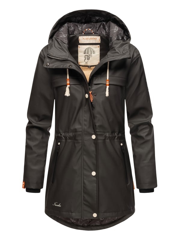 La chaqueta impermeable Rainy Forest de Navahoo combina comodidad y protección. Con costuras selladas, tejido exterior impermeable y cortaviento y forro de peluche en la parte superior, ofrece gran confort. Su corte entallado, la espalda más larga y el cordón interior ajustable garantizan una forma favorecedora. Con bolsillos impermeables, capucha grande y detalles cuidados, es ideal para actividades al aire libre. Disponible en 8 colores modernos y tallas hasta 3XL.
Material: Tejido exterior 70% poliéster, 30% poliuretano; forro & relleno 100% poliéster