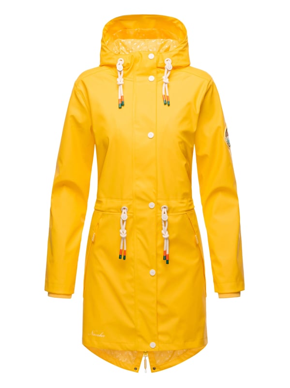 El abrigo impermeable Tropical Stormoo de Navahoo combina estilo y protección. Con tejido exterior impermeable y costuras selladas, es 100% resistente al viento y la lluvia. Su forro ligero con diseño, capucha amplia con cordón y cordón interior en la cintura garantizan comodidad y ajuste perfecto. Disponible en 7 colores intensos y tallas XS–XXL.
Material: Exterior 70% poliéster, 30% poliuretano; forro & relleno 100% poliéster