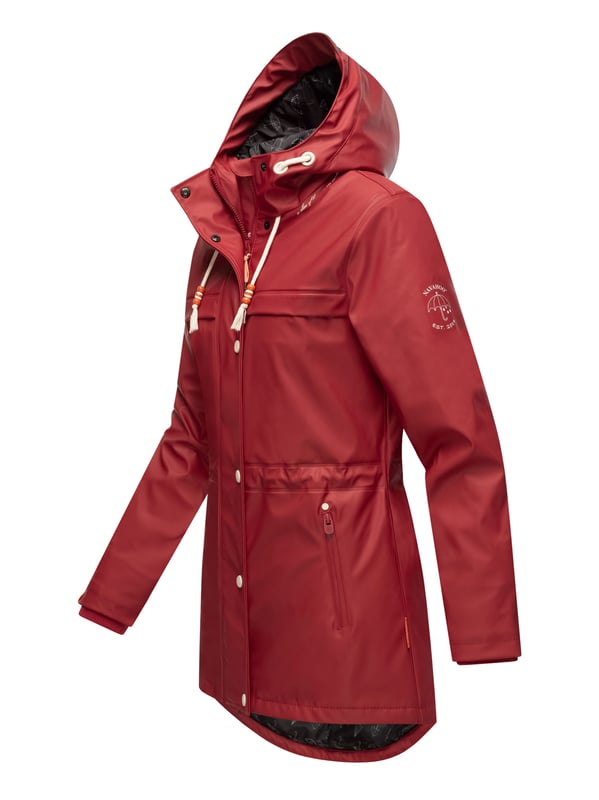 Navahoo chaqueta impermeable para mujer Rainy Forest – Funcional & Moderna La chaqueta impermeable Rainy Forest de Navahoo combina comodidad y protección. Con costuras selladas, tejido exterior impermeable y cortaviento y forro de peluche en la parte superior, ofrece gran confort. Su corte entallado, la espalda más larga y el cordón interior ajustable garantizan una forma favorecedora. Con bolsillos impermeables, capucha grande y detalles cuidados, es ideal para actividades al aire libre. Disponible en 8 colores modernos y tallas hasta 3XL.
Material: Tejido exterior 70% poliéster, 30% poliuretano; forro & relleno 100% poliéster