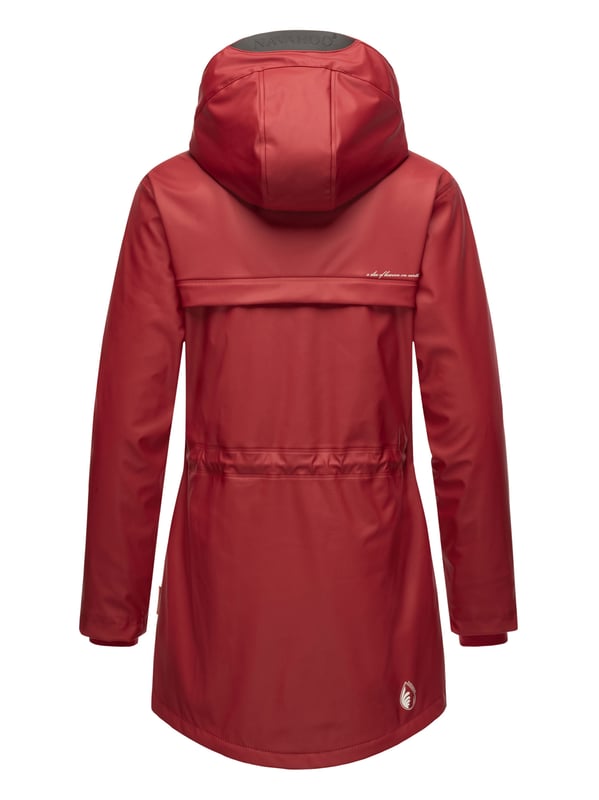 Navahoo chaqueta impermeable para mujer Rainy Forest – Funcional & Moderna La chaqueta impermeable Rainy Forest de Navahoo combina comodidad y protección. Con costuras selladas, tejido exterior impermeable y cortaviento y forro de peluche en la parte superior, ofrece gran confort. Su corte entallado, la espalda más larga y el cordón interior ajustable garantizan una forma favorecedora. Con bolsillos impermeables, capucha grande y detalles cuidados, es ideal para actividades al aire libre. Disponible en 8 colores modernos y tallas hasta 3XL.
Material: Tejido exterior 70% poliéster, 30% poliuretano; forro & relleno 100% poliéster