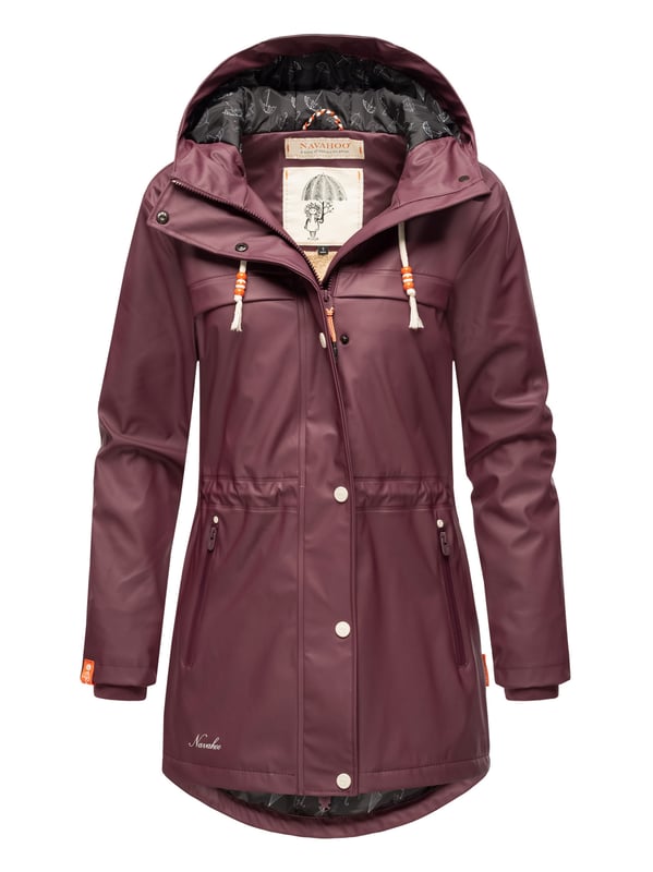 Navahoo chaqueta impermeable para mujer Rainy Forest – Funcional & Moderna La chaqueta impermeable Rainy Forest de Navahoo combina comodidad y protección. Con costuras selladas, tejido exterior impermeable y cortaviento y forro de peluche en la parte superior, ofrece gran confort. Su corte entallado, la espalda más larga y el cordón interior ajustable garantizan una forma favorecedora. Con bolsillos impermeables, capucha grande y detalles cuidados, es ideal para actividades al aire libre. Disponible en 8 colores modernos y tallas hasta 3XL.
Material: Tejido exterior 70% poliéster, 30% poliuretano; forro & relleno 100% poliéster