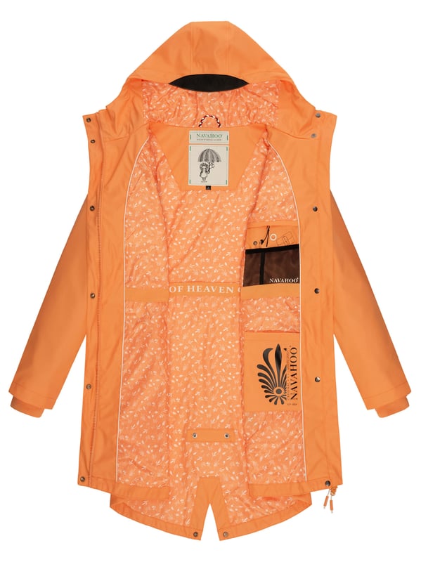 El abrigo impermeable Tropical Stormoo de Navahoo combina estilo y protección. Con tejido exterior impermeable y costuras selladas, es 100% resistente al viento y la lluvia. Su forro ligero con diseño, capucha amplia con cordón y cordón interior en la cintura garantizan comodidad y ajuste perfecto. Disponible en 7 colores intensos y tallas XS–XXL.
Material: Exterior 70% poliéster, 30% poliuretano; forro & relleno 100% poliéster
