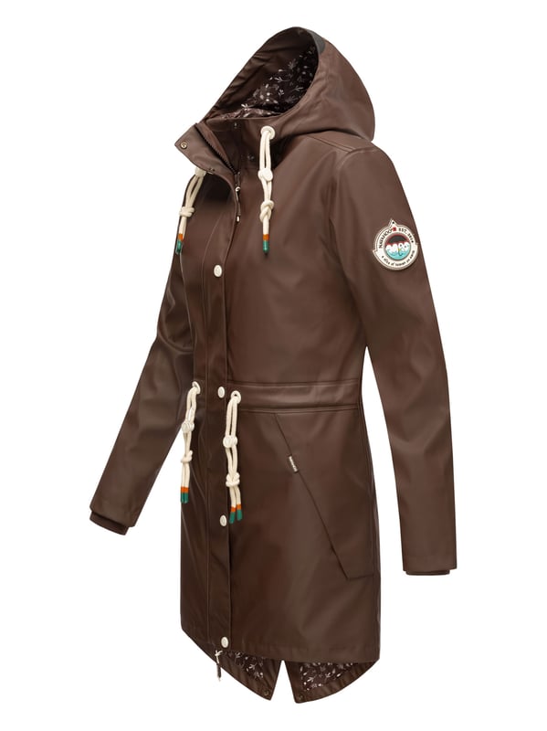 El abrigo impermeable Tropical Stormoo de Navahoo combina estilo y protección. Con tejido exterior impermeable y costuras selladas, es 100% resistente al viento y la lluvia. Su forro ligero con diseño, capucha amplia con cordón y cordón interior en la cintura garantizan comodidad y ajuste perfecto. Disponible en 7 colores intensos y tallas XS–XXL.
Material: Exterior 70% poliéster, 30% poliuretano; forro & relleno 100% poliéster