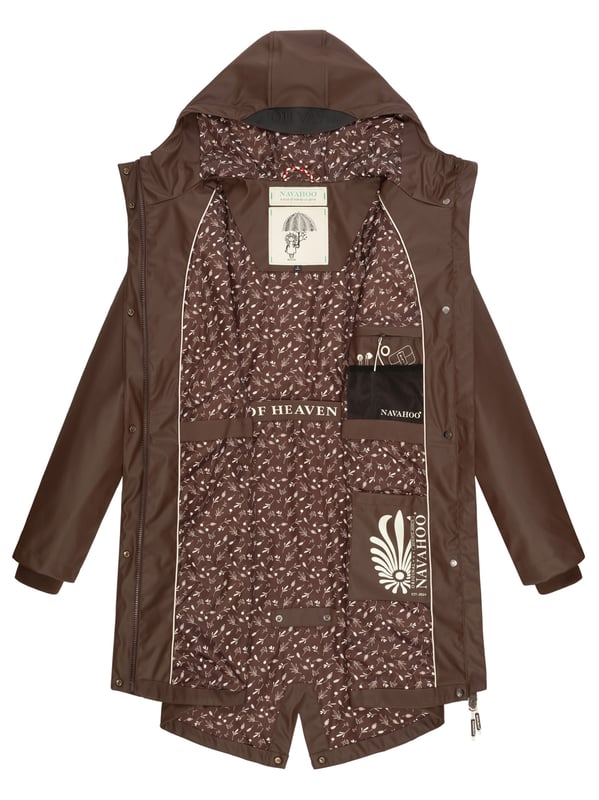 El abrigo impermeable Tropical Stormoo de Navahoo combina estilo y protección. Con tejido exterior impermeable y costuras selladas, es 100% resistente al viento y la lluvia. Su forro ligero con diseño, capucha amplia con cordón y cordón interior en la cintura garantizan comodidad y ajuste perfecto. Disponible en 7 colores intensos y tallas XS–XXL.
Material: Exterior 70% poliéster, 30% poliuretano; forro & relleno 100% poliéster