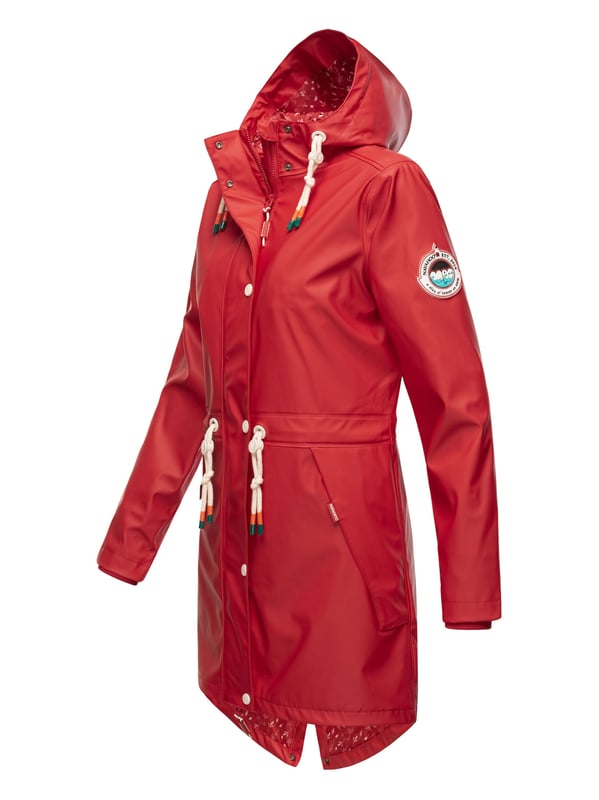 El abrigo impermeable Tropical Stormoo de Navahoo combina estilo y protección. Con tejido exterior impermeable y costuras selladas, es 100% resistente al viento y la lluvia. Su forro ligero con diseño, capucha amplia con cordón y cordón interior en la cintura garantizan comodidad y ajuste perfecto. Disponible en 7 colores intensos y tallas XS–XXL.
Material: Exterior 70% poliéster, 30% poliuretano; forro & relleno 100% poliéster