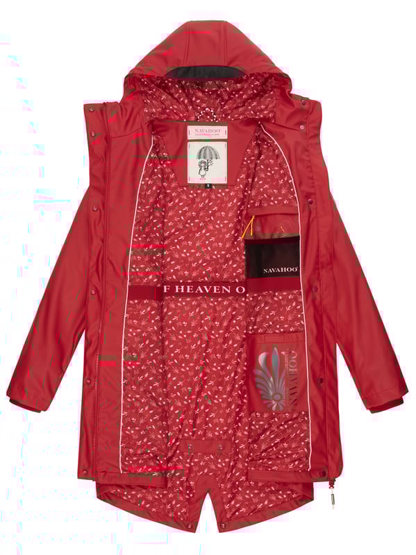 El abrigo impermeable Tropical Stormoo de Navahoo combina estilo y protección. Con tejido exterior impermeable y costuras selladas, es 100% resistente al viento y la lluvia. Su forro ligero con diseño, capucha amplia con cordón y cordón interior en la cintura garantizan comodidad y ajuste perfecto. Disponible en 7 colores intensos y tallas XS–XXL.
Material: Exterior 70% poliéster, 30% poliuretano; forro & relleno 100% poliéster