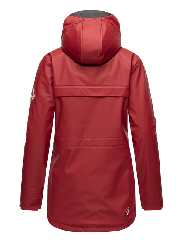 El abrigo impermeable Oceans Heart de Navahoo ofrece estilo y comodidad. Con costuras selladas, es totalmente resistente al viento y al agua. El forro de peluche en la parte superior y la tela sedosa en la inferior brindan confort. Su cuello alto, la capucha amplia con cordón y los bolsillos prácticos aportan funcionalidad. Con corte entallado, cremallera bidireccional y longitud perfecta, es ideal para los días de lluvia.
Material: Tejido exterior 70% poliéster, 30% poliuretano; forro & relleno 100% poliéster