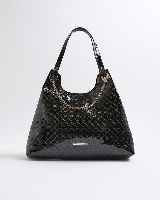 Embossed RI monogram print, Chain front, Strapped, Handle length: 26cm, Dimensions: L: 25cm x D: 17cm x W: 38cm